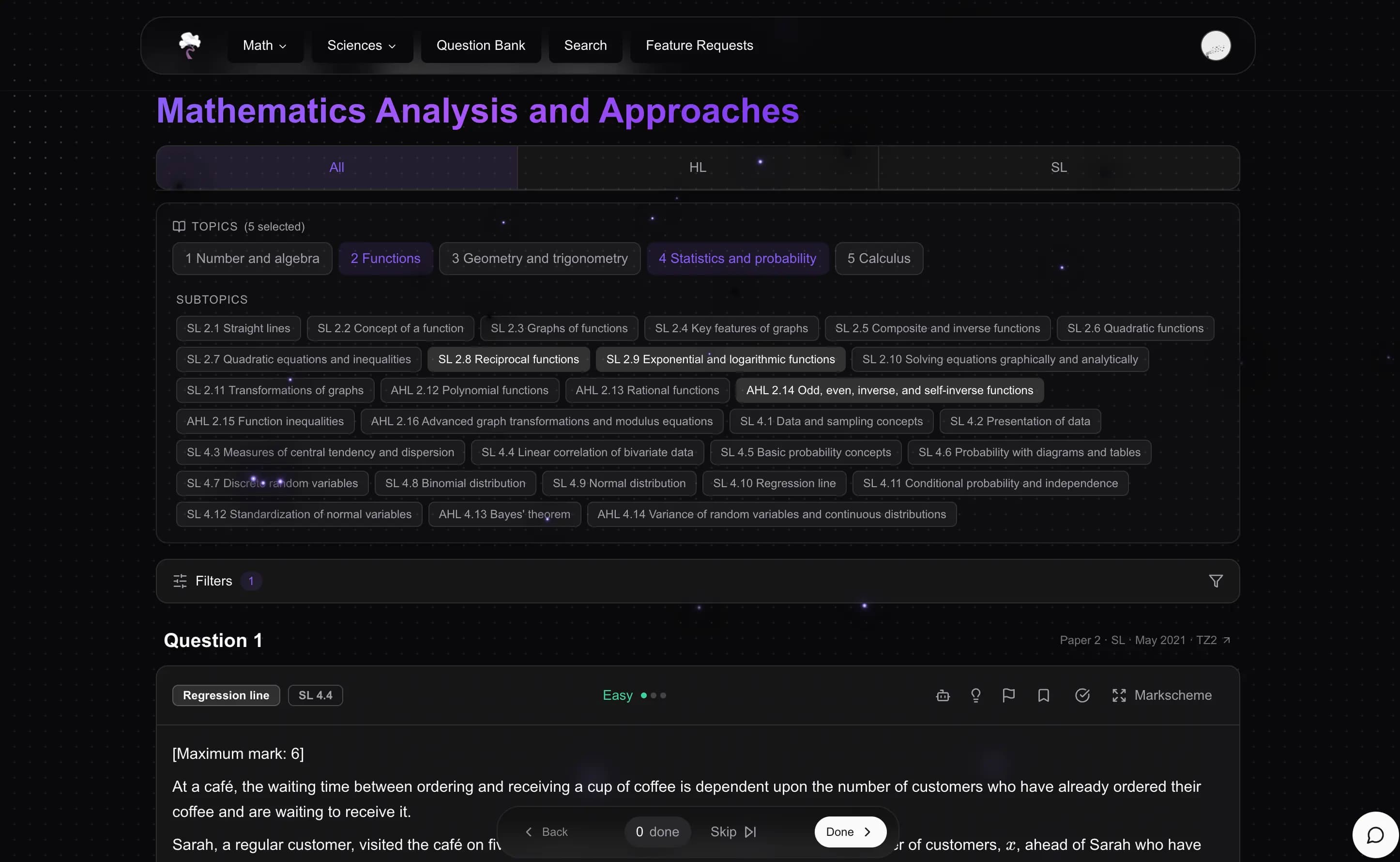 Topical Question Banks feature preview